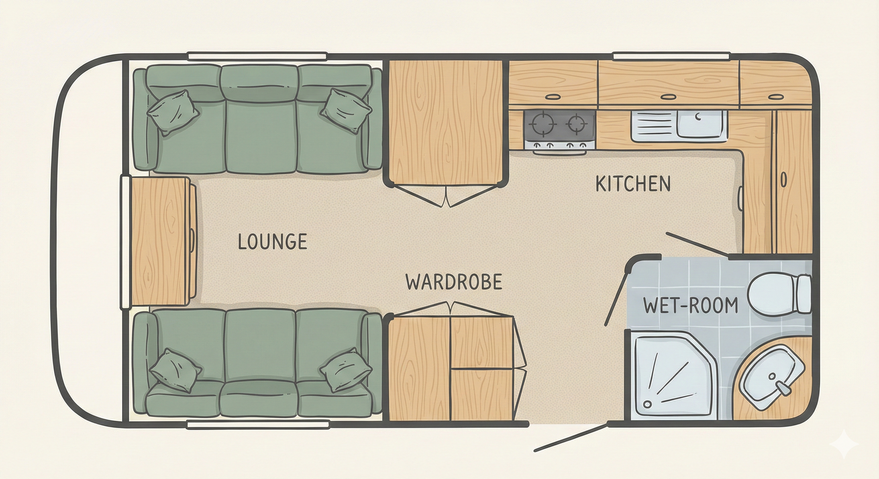 End Kitchen floorplan